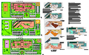 Hospital building plan and elevation 2d view layout file - Cadbull