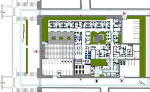 Floor plan of eye hospital with detail dimension in AutoCAD file - Cadbull