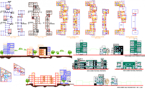 Four Flooring Hospital Project Floor Plan Details dwg file - Cadbull