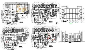 Hotel Architecture Layout and Structure Details dwg file - Cadbull