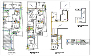 Modern Hotel plan design - Cadbull