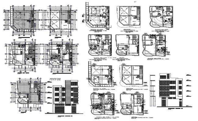 Restaurant plan with furniture details in dwg file - Cadbull