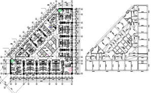 Drawing room layout plan - Cadbull