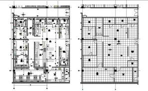 Restaurant sectional and landscaping structural layout plan details dwg ...