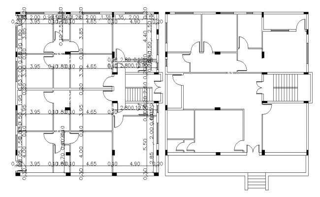 Column structure details of children care center cad drawing dwg file ...