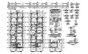 2D CAD Drawing Of Structure Beam Design With Working Dimension AutoCAD ...