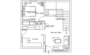 Ground floor plan of the house with detail dimension in dwg file - Cadbull