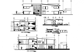 Guest House Floor Plans In DWG File - Cadbull