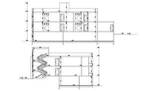 30' X 40' Feet 2 BHK Modern Bungalow Floor Plan (1200 SQ FT) - Cadbull