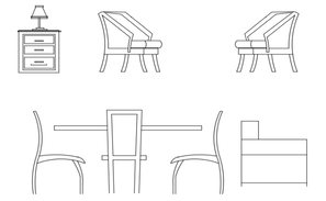 Counter furniture detail elevation 2d view layout autocad file - Cadbull