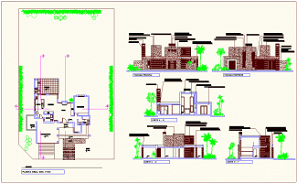 Ground floor plan of residential house 9.18mtr x 13.26mtr with ...