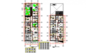 Ground floor plan and marking plan of tie beam and floor beam has given ...