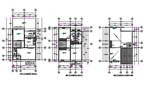 2 Storey House Plan CAD Drawing Download DWG File - Cadbull