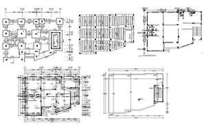 Elevation of bungalow design drawing with roof style - Cadbull