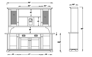 Kitchen plan and section detail 2d view layout CAD construction autocad ...