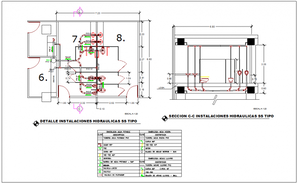 Water pipe line home plan detail dwg file - Cadbull