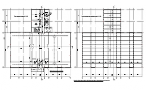 Foundation section plan detail dwg file - Cadbull