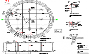 Wall section detail dwg file - Cadbull