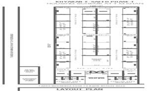 Street architectural development around pathway in dwg file. - Cadbull