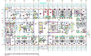 A Elevation and section hospital plan layout file - Cadbull