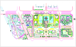 Theme park gate elevation and landscaping structure details dwg file ...