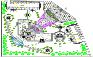 Pig farm layout plan dwg file - Cadbull