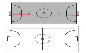 Basketball Hoop Column CAD Drawing Download DWG File - Cadbull