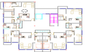 Office working plan detail 2d view CAD block autocad file - Cadbull