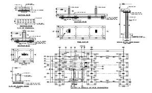 2D CAD Drawing Of Residential Building Column Layout Plan DWG File ...