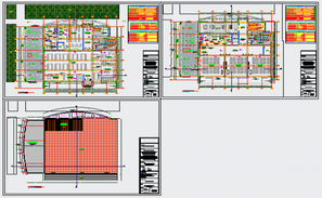 Planning Library plan autocad file - Cadbull