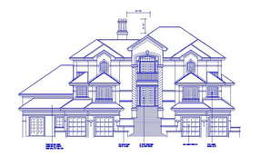 Elevation Drawing Of The Bungalow In Autocad - Cadbull