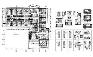 Public toilet details (Enlarged plan) of hotel & resort plan is given ...