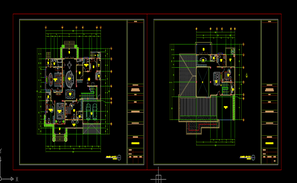 House floor plan furniture view model - Cadbull