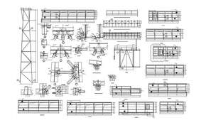 Stair Section And Beam Joints Design DWG File - Cadbull