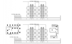 Autocad DWG file showing the details of the IDF rack detailed diagram ...