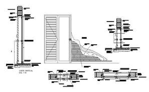 Sliding Door Detail DWG File - Cadbull