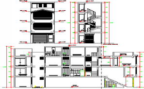 Two storey office building plan detail dwg file - Cadbull