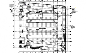 Section show room plan autocad file - Cadbull