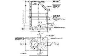 Detail septic tank plan and elevation dwg file - Cadbull