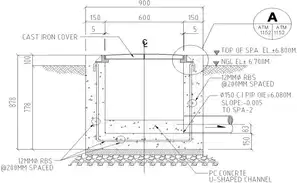 I encountered retak wall under the slab plan and elevation layout file ...