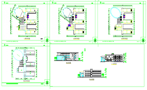 College Building Design Plan - Cadbull