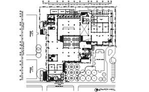 Section through auditorium plan and section autocad file - Cadbull