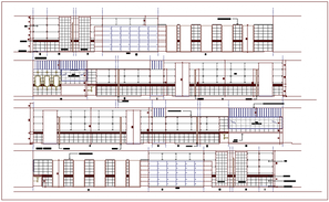 Urinal view in public toilet with I to P part adjustment dwg file - Cadbull