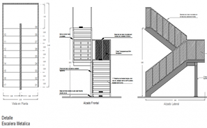 AUTOCAD DWG STEEL STAIRCASE PLAN AND ELEVATION - Auto Electrical Wiring