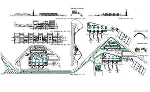 Airport Terminal Building Layout Cad File - Cadbull