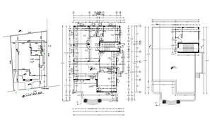 Modern Residence House Plan DWG File - Cadbull