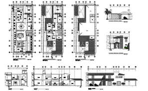 16' X 32' Small House Plan AutoCAD File - Cadbull