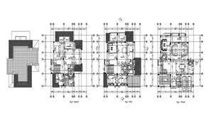 Bungalow floor plan drawing separated in this AutoCAD file. Download ...