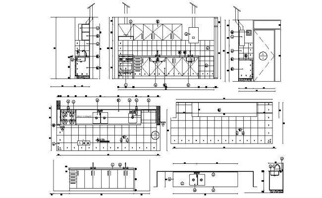 Kitchen cad blocks detailing 2d - Cadbull