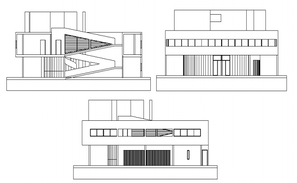 House extension elevation, section and floor plan details dwg file ...